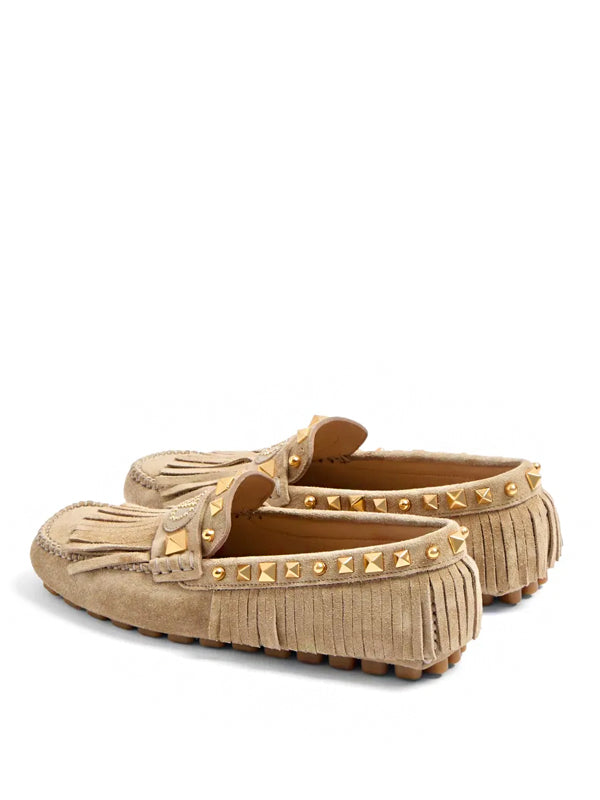Valentino Garavani Plaster Caster fringed loafers
