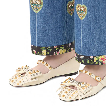 Valentino Garavani Sapatilha Bowow com Tachas