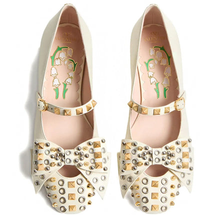 Valentino Garavani Sapatilha Bowow com Tachas