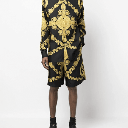 Versace Camisa Maschera Barocco
