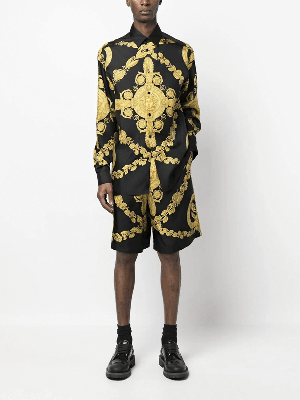 Versace Camisa Maschera Barocco