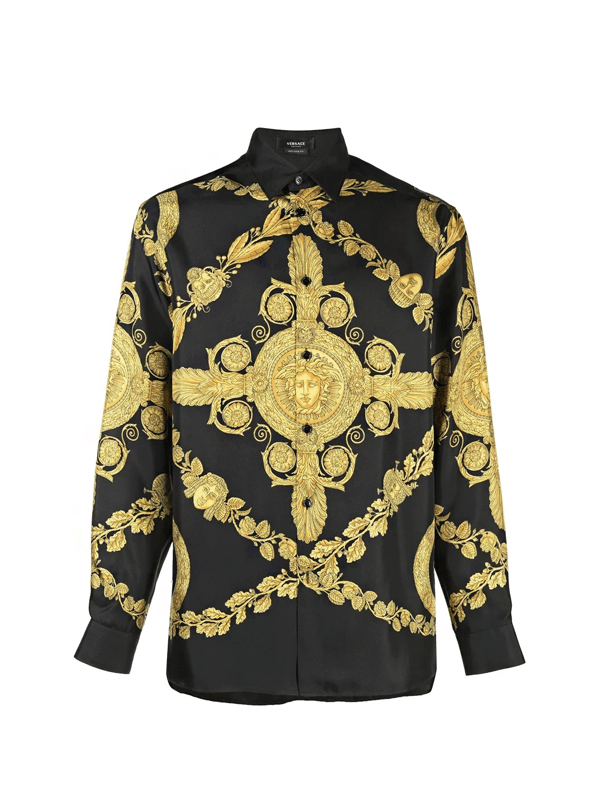 Versace Camisa Maschera Barocco