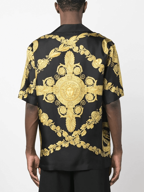Versace Camisa Seda Grega
