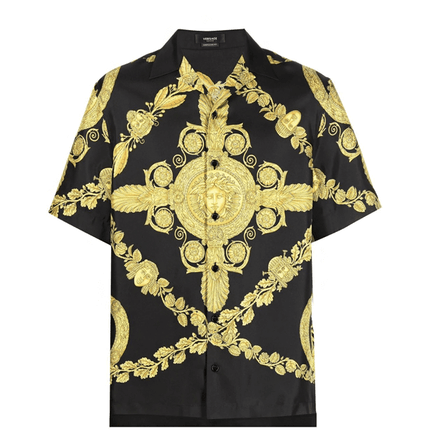 Versace Camisa Seda Grega