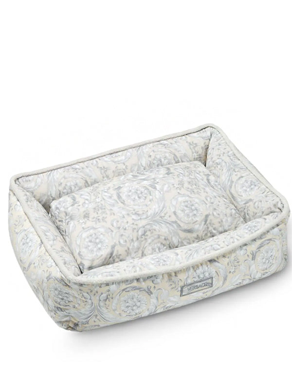 Versace logo-patch pet bed