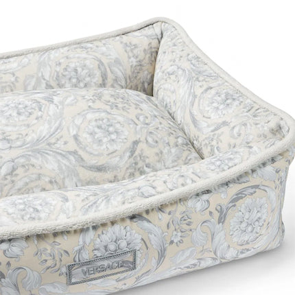 Versace logo-patch pet bed