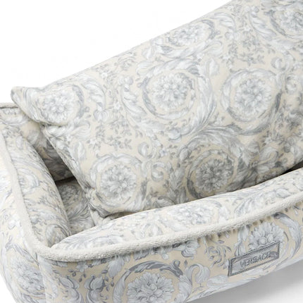 Versace logo-patch pet bed