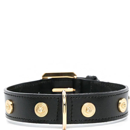 Versace studded leather pet collar