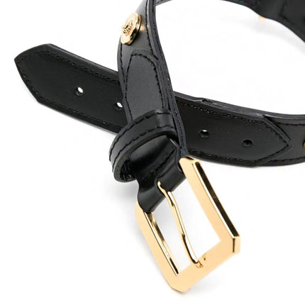 Versace studded leather pet collar
