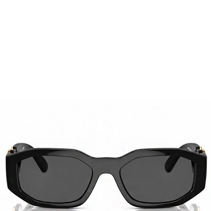 Versace Irregular Biggie Sunglasses Black/Black