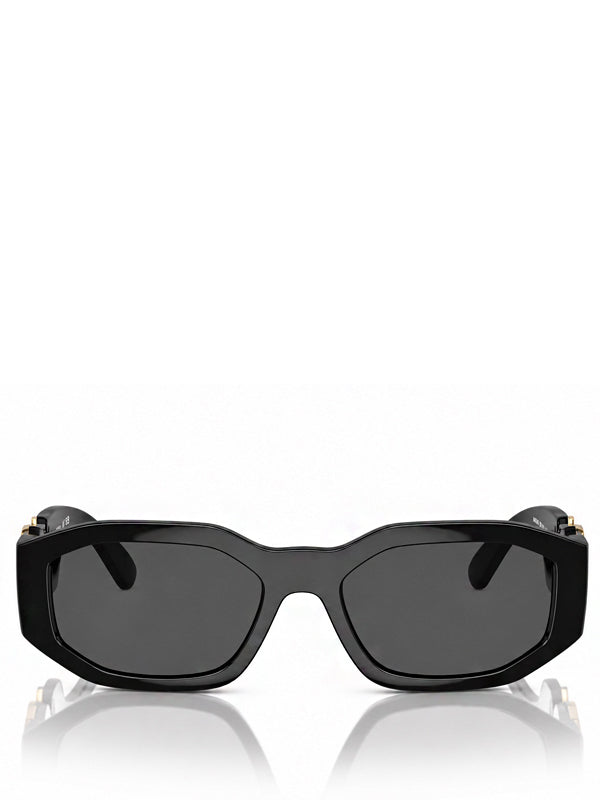 Versace Irregular Biggie Sunglasses Black/Black