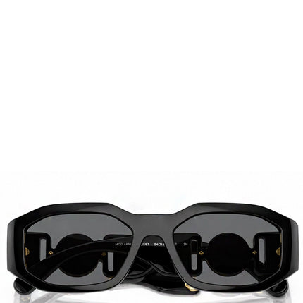 Versace Irregular Biggie Sunglasses Black/Black