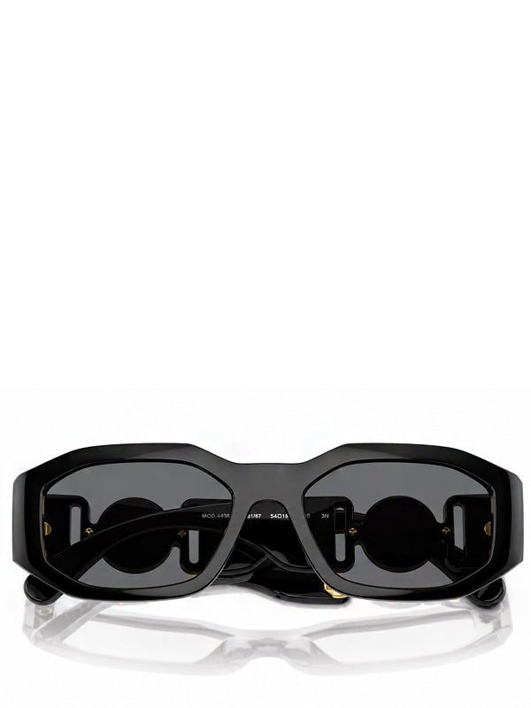 Versace Irregular Biggie Sunglasses Black/Black