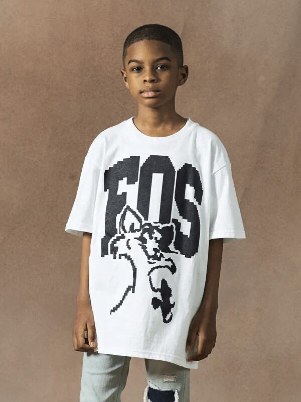 Virgil Abloh Brooklyn Museum Youth FOS CAT Pyrex T-shirt White
