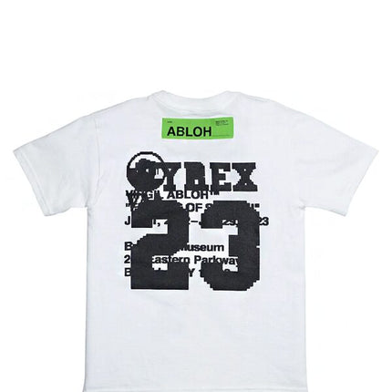 Virgil Abloh Brooklyn Museum Youth FOS CAT Pyrex T-shirt White