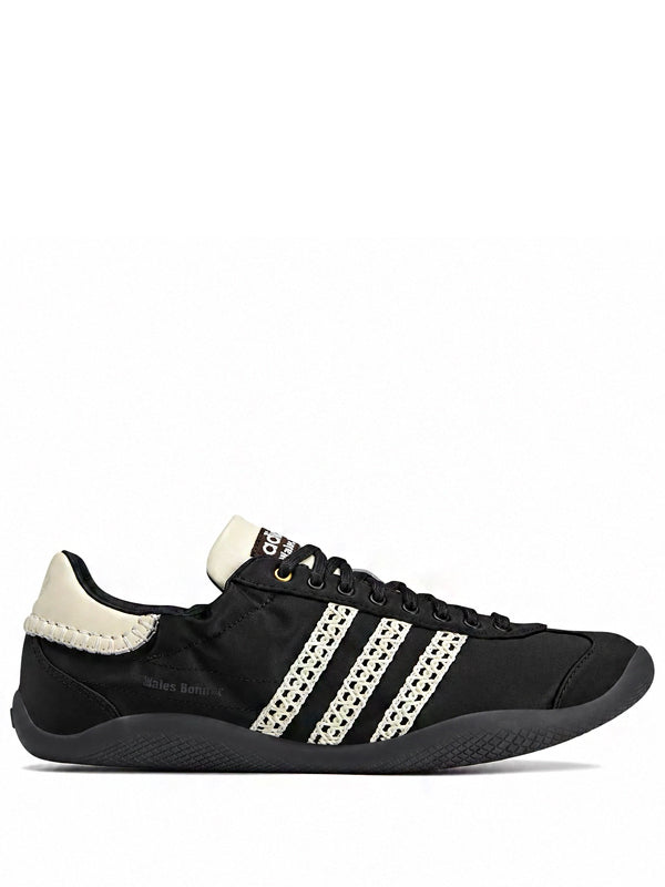 Wales Bonner x adidas Karintha Low Satin Core Black Dark Brown Cream White