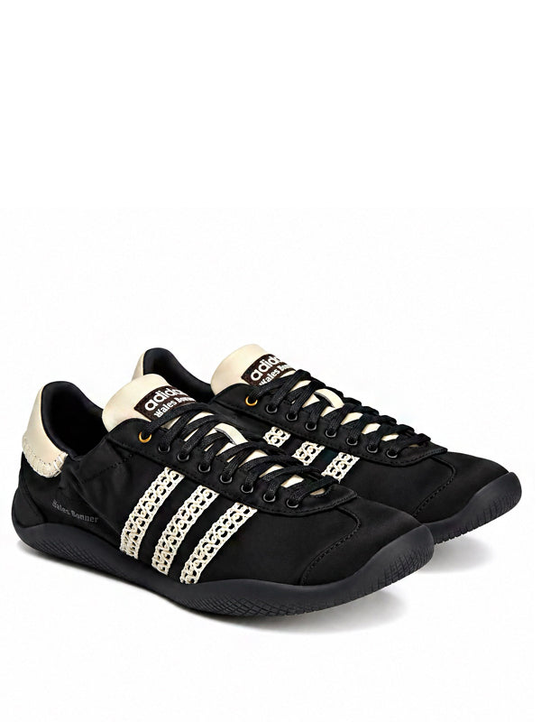 Wales Bonner x adidas Karintha Low Satin Core Black Dark Brown Cream White
