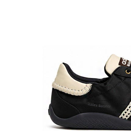 Wales Bonner x adidas Karintha Low Satin Core Black Dark Brown Cream White
