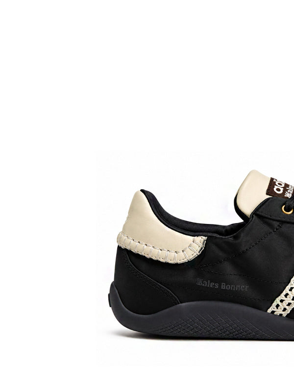 Wales Bonner x adidas Karintha Low Satin Core Black Dark Brown Cream White