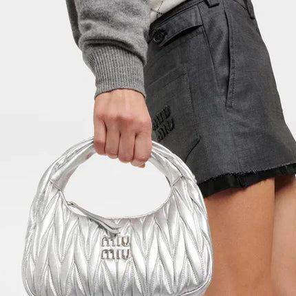 Wander Matelasse Nappa Leather Hobo Mini-Bag