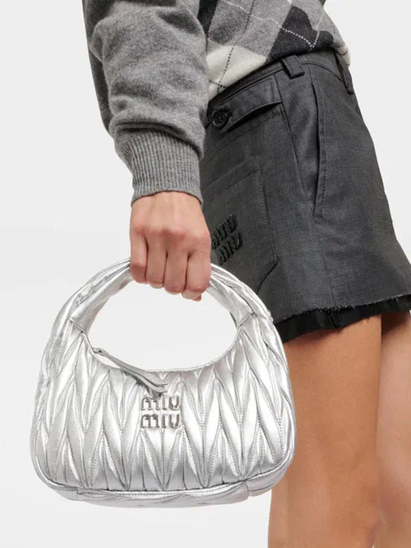 Wander Matelasse Nappa Leather Hobo Mini-Bag