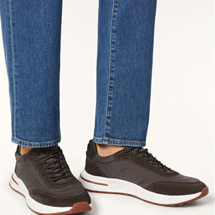Loro Piana Week End Walk Sneaker Black Sesame
