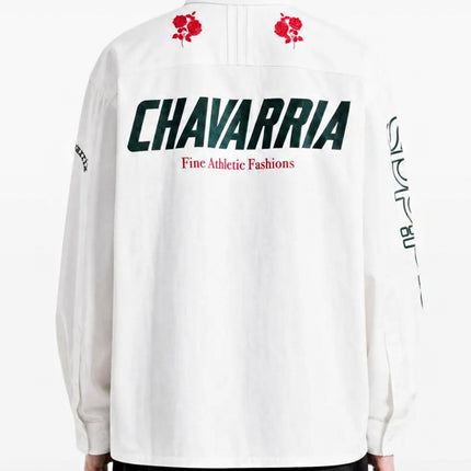 Willy Chavarria x adidas Camisa Button Up Off White