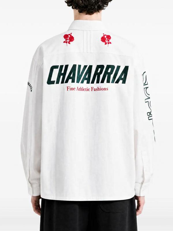 Willy Chavarria x adidas Camisa Button Up Off White