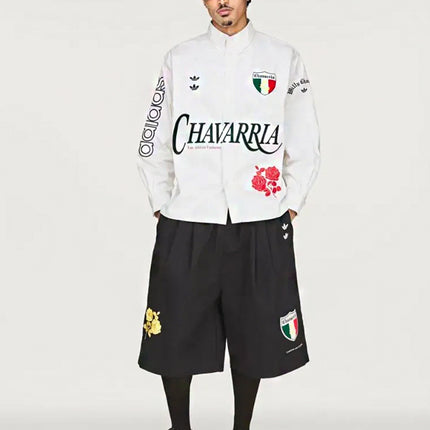 Willy Chavarria x adidas Camisa Button Up Off White