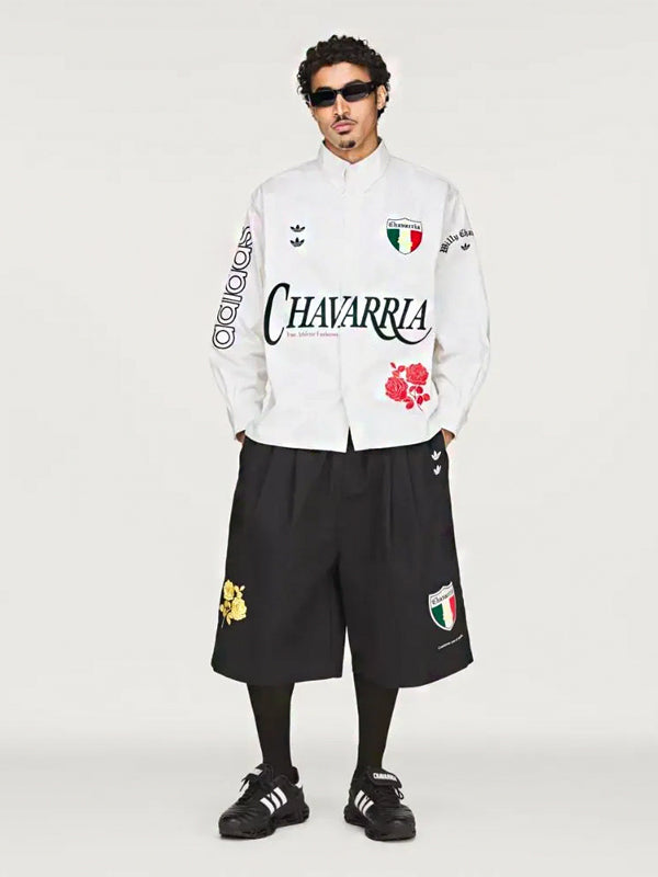 Willy Chavarria x adidas Camisa Button Up Off White