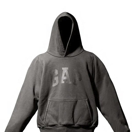 YEEZY GAP ENGINEERED BY BALENCIAGA Dove Cotton-blend Shrunken Hoodie - Grey
