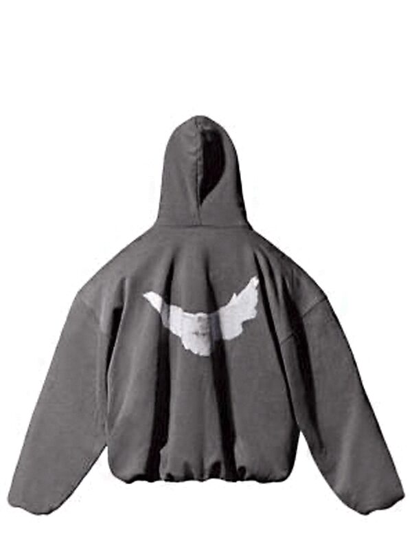 YEEZY GAP ENGINEERED BY BALENCIAGA Dove Cotton-blend Shrunken Hoodie - Grey