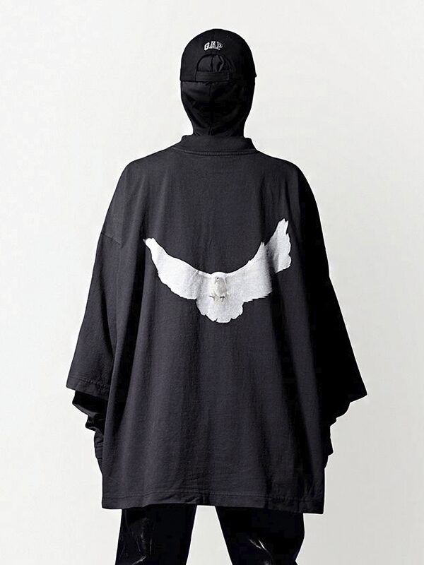 Yeezy Gap Dove 3/4 Sleeve Tee Black