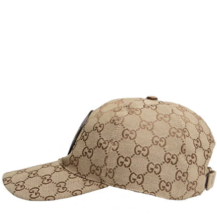 Gucci GG Canvas Baseball Hat Beige/Brown