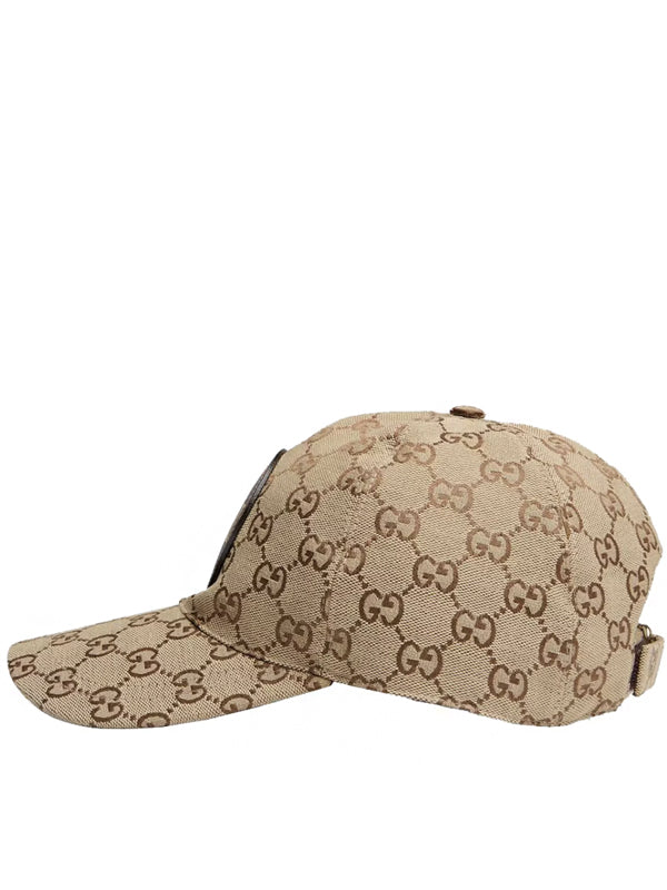 Gucci GG Canvas Baseball Hat Beige/Brown