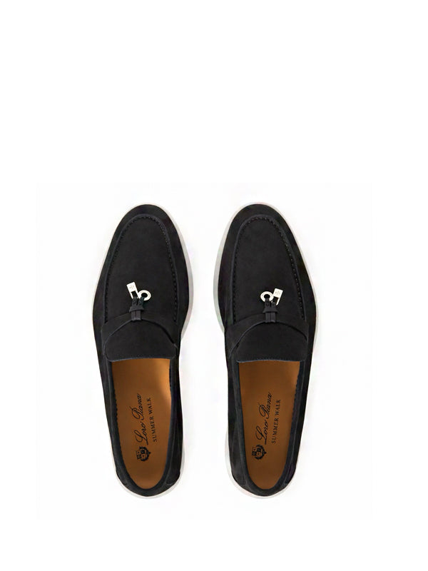 Loro Piana Mocassim Summer Charms Walk Caviar