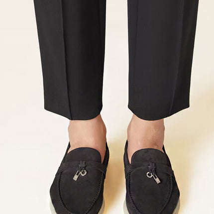 Loro Piana Mocassim Summer Charms Walk Caviar