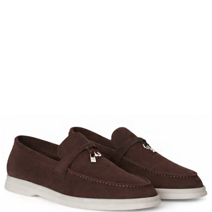 Loro Piana Summer Charms Walk Loafer Chocolate
