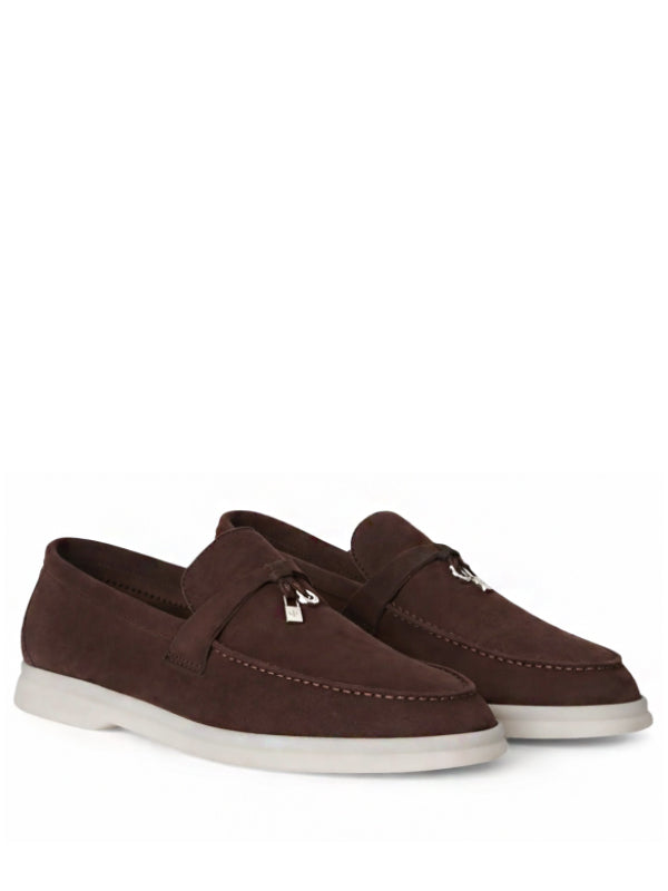 Loro Piana Summer Charms Walk Loafer Chocolate