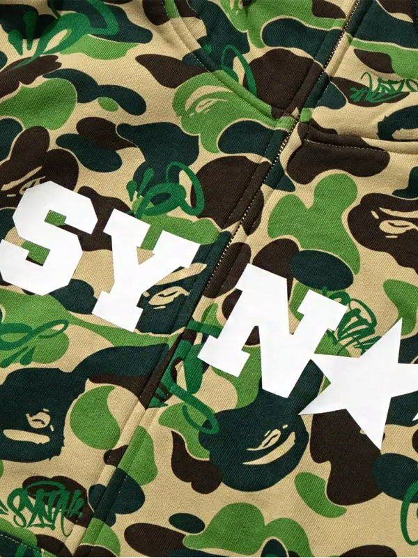 Spotify x SYNA By Central Cee x BAPE Jaqueta Shark Full Zip Green