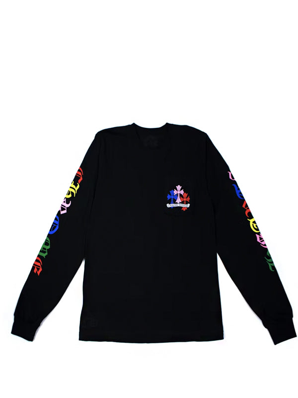 Chrome Hearts Multi Color Cross Cemetery L/S T-shirt Black