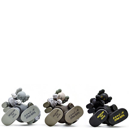 KAWS Clean Slate Vinyl Figure Grey/Black/Brown Set