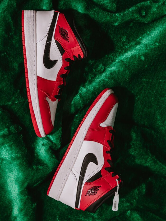 Air Jordan 1 Mid Chicago White Original Sao Paulo 6