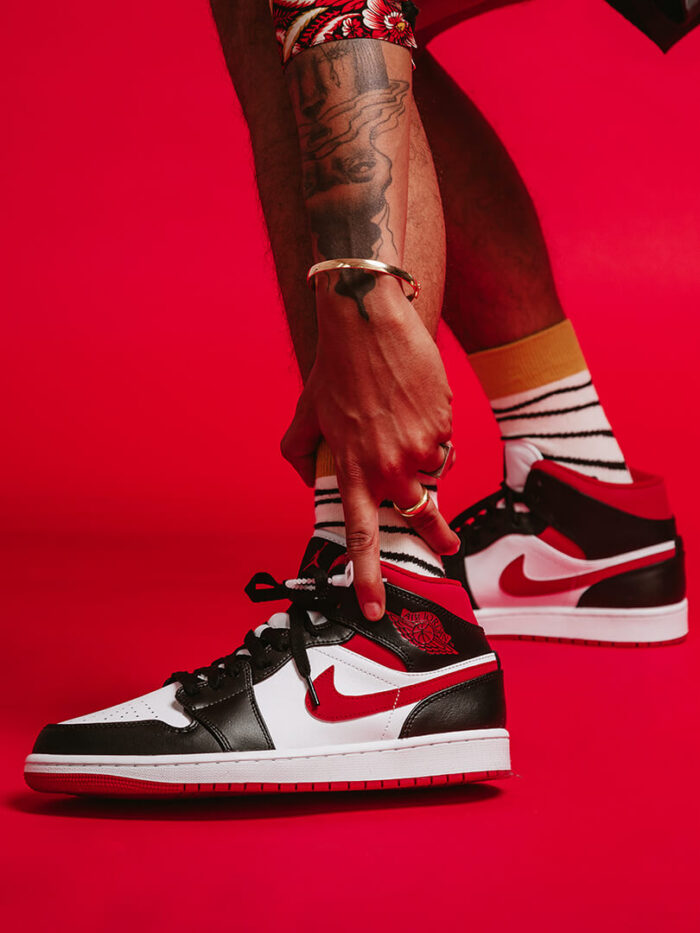 Air Jordan 1 Mid Gym Red 2021 Original Sao Paulo 4