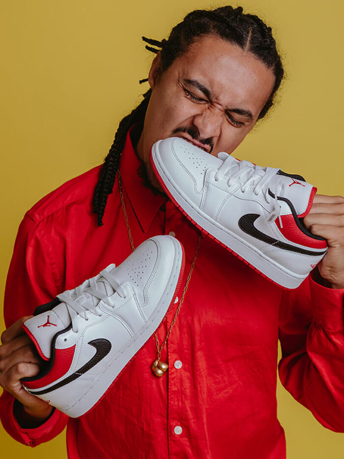 Air Jordan 1 Low White Gym Red Original Sao Paulo 5