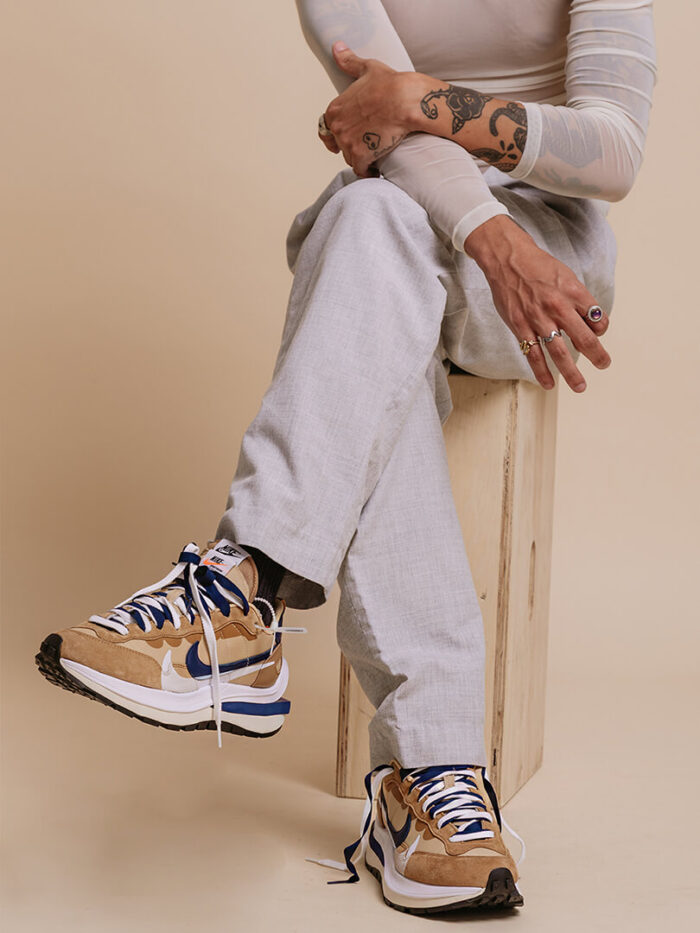 Sacai x Nike Vaporwaffle Sesame And Blue Void Original Sao Paulo 6