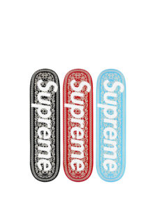 Supreme Celtic Knot Skateboard Deck Set Black/Red/Blue Original São Paulo