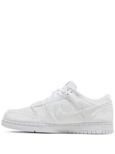 Nike Dunk Low Dover Street Market Triple White Velvet Original São Paulo