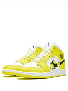 Air Jordan 1 Mid Dynamic Yellow Floral Original São Paulo