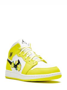 Air Jordan 1 Mid Dynamic Yellow Floral Original São Paulo